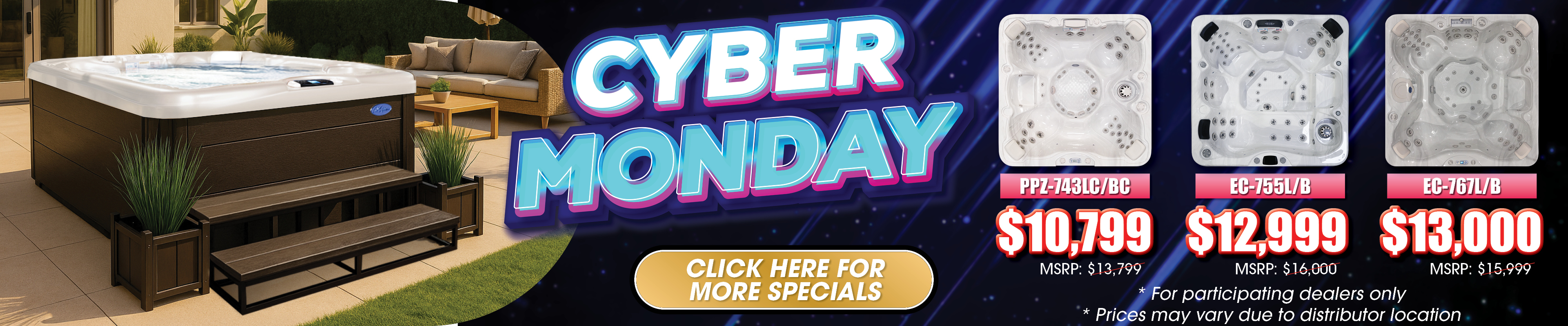 Calspas hot tub being used in a family setting - Elgin