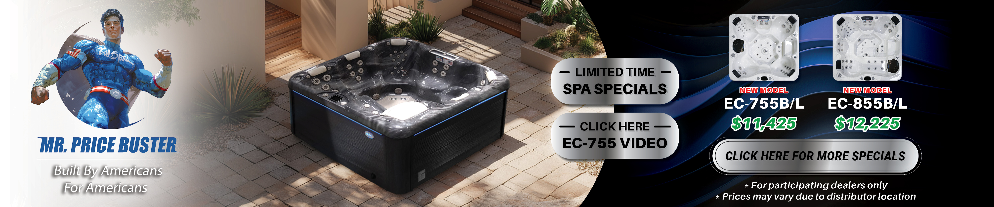 Calspas hot tub being used in a family setting - Elgin